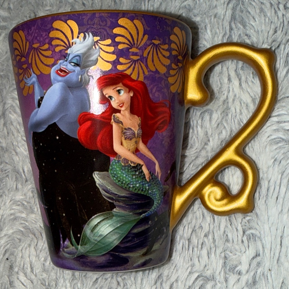 Disney Fairytale Mug Designer Collection with Ariel and Ursula Purple & Gold - Picture 10 of 11